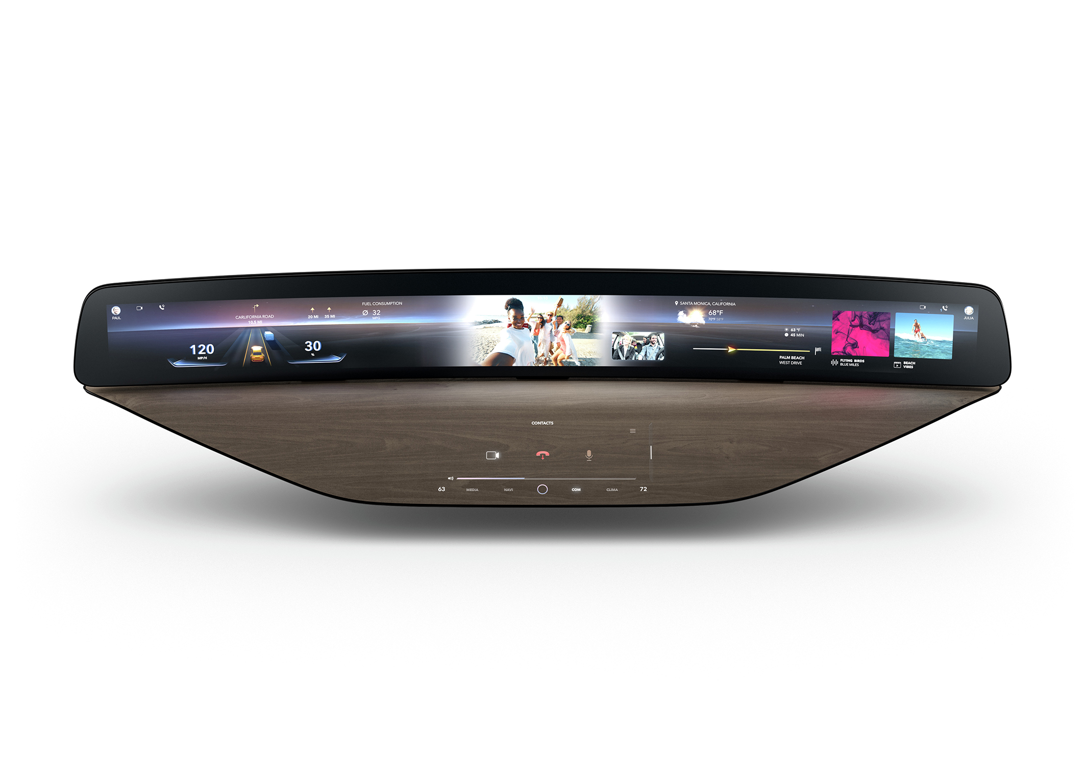 CONTINENTAL SHOWCASES CURVED DISPLAY WITH INVISIBLE CONTROL PANEL