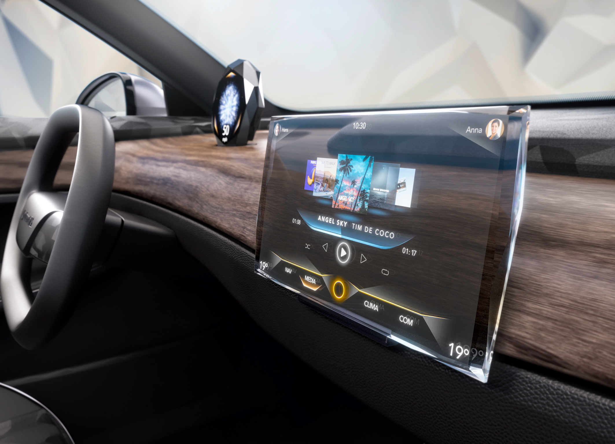 Continental Debuts World's First Automotive Display Embedded in Transparent  Swarovski Crystal - Continental AG