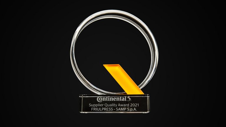 The Continental Supplier Quality Award for 2021 was awarded for outstanding quality performance.