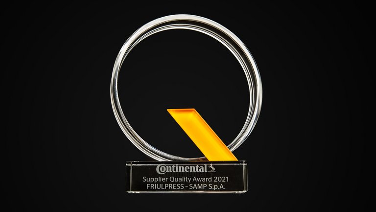 The Continental Supplier Quality Award for 2021 was awarded for outstanding quality performance.