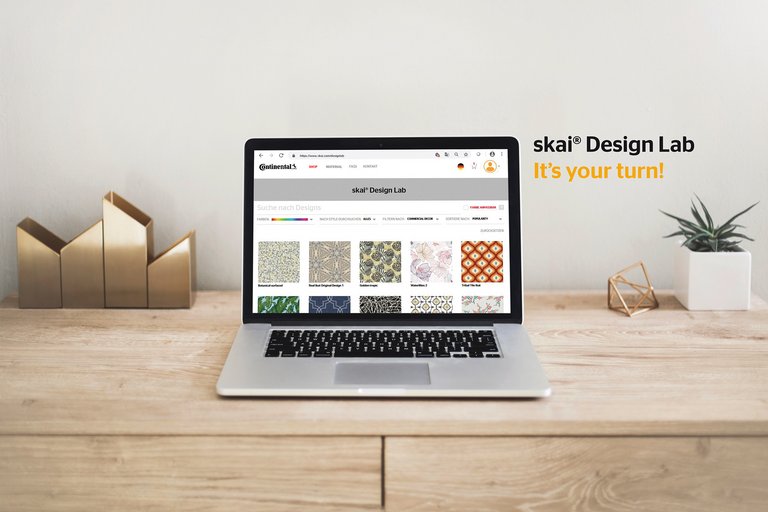 Jedes Design im skai Design Lab kann in Farbe, Größe und Rapport individuell verändert werden.