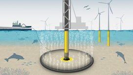 Offshore-Windkraft: Continental entwickelt Schallschutz für Meeresbewohner
