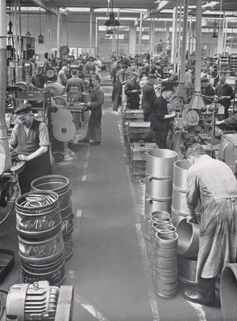 Kolbenring-Fertigung im Werk Frankfurt 1935