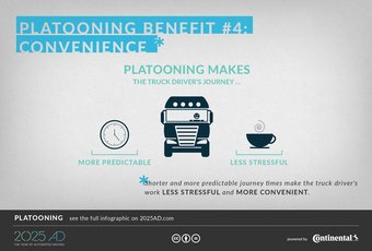 Platooning benefit/convenience