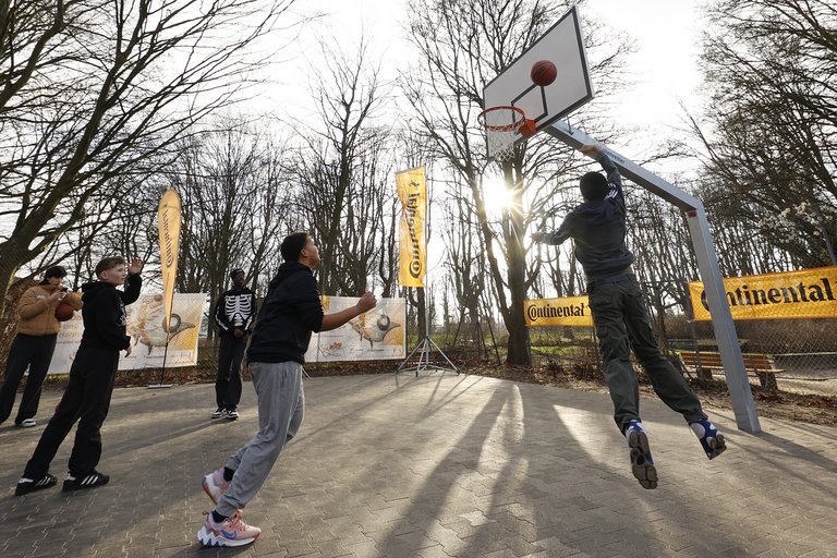 Turning Racing Tires Into Living Space Continental Opens Basketball