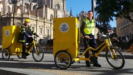 Dreirädrige Lasten-E-Bikes von Bikelecing mit Continental-Antrieb bei der spanischen Post im Test