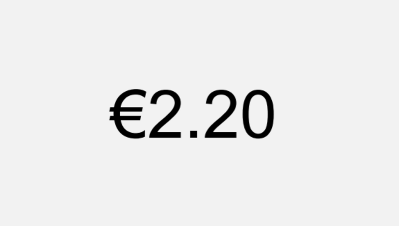 Divicend €2.20