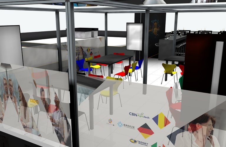Industrie-Hackathon mit Start-up Corner Innenansicht