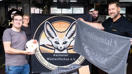 Continental unterstützt Aachener Wüstenfüchse auf humanitärer Rallye durch Europa und Afrika