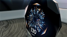 A New Elegance in the Vehicle: Display Embedded in Transparent Swarovski Crystal