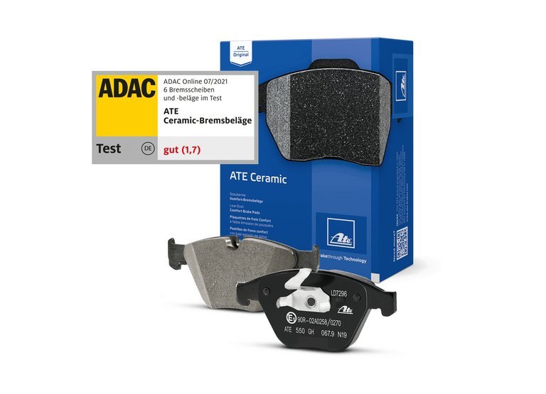 ADAC Brake Test ATE Ceramic Takes First Place Continental AG