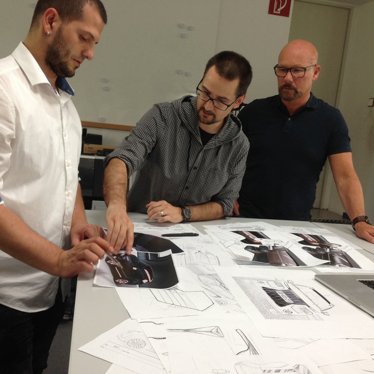 Design Teams bei der Arbeit