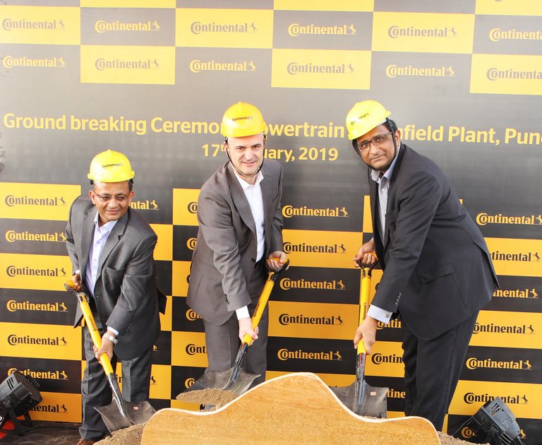 Continental legt Grundstein für neues PowertrainWerk in Indien
