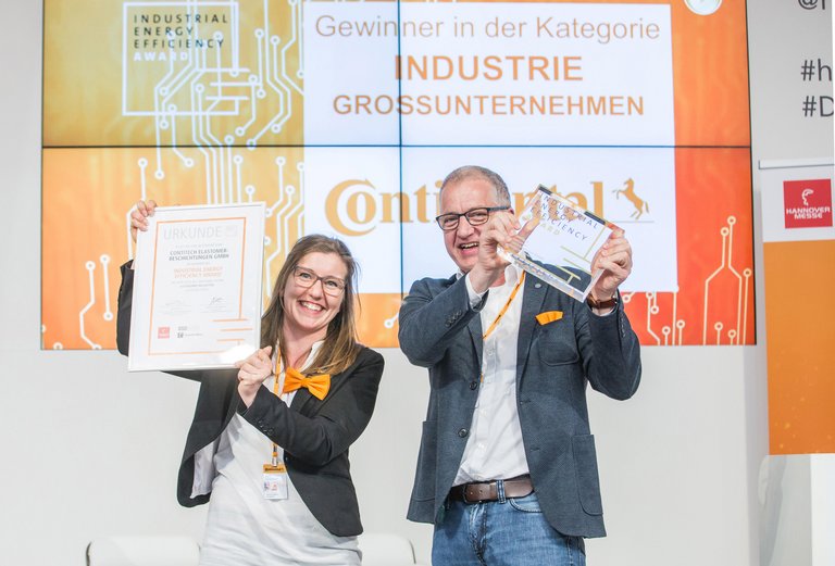 Anne Ochsendorf und Stefan Füllgraf von Continental