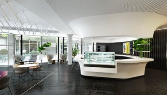 Neue Continental-Hauptverwaltung, Caféteria