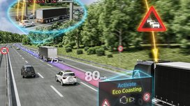 Diesel sparen mit Echtzeitdaten: Der dynamische eHorizon lässt Lkw in die Zukunft schauen