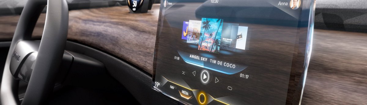 Continental Debuts World's First Automotive Display Embedded in