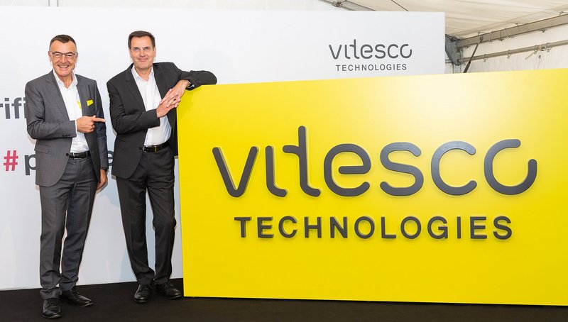 Vitesco Technologies CEO Andreas Wolf and CFO Werner Volz