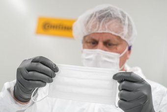 Maskenproduktion bei Continental